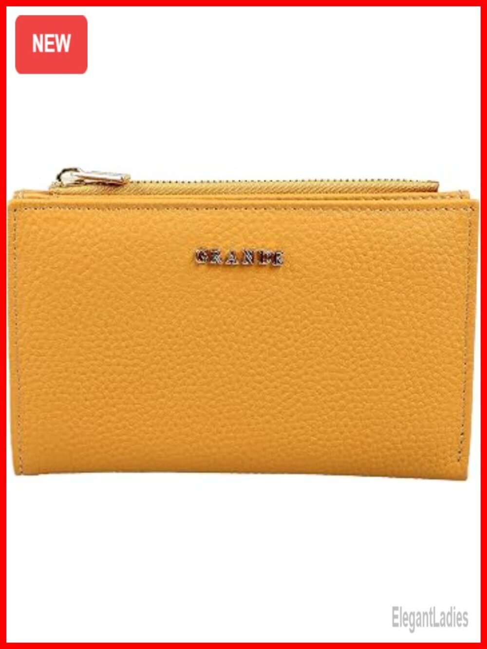 Genuine Leather Bifold Wallet With Zippered Coin Pouch Slim Credit Card Holder